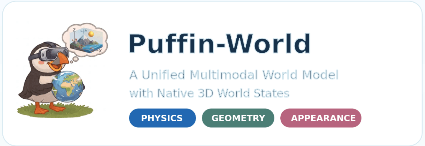 Puffin-World: Scaling Unified Multimodal World Models with Native 3D States
