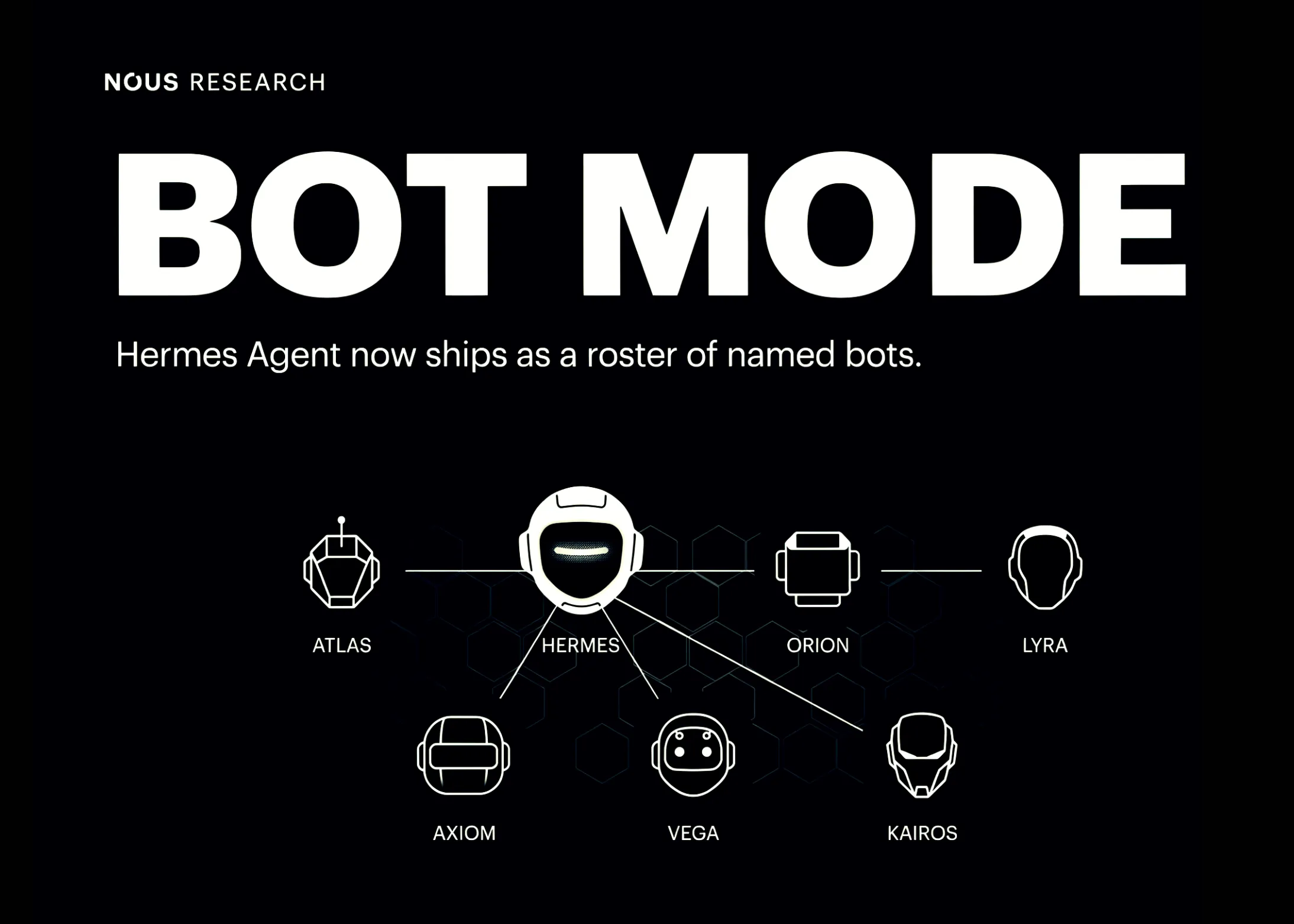 Nous Research Ships Bot Mode for Hermes Agent, Turning Agent Profiles Into a Roster of Named Bots
